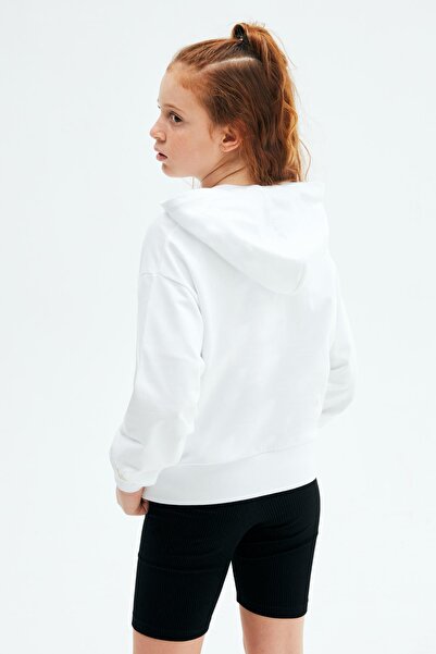 Tyess Bg Store Girl's White Tracksuit Top 23Psstj4415