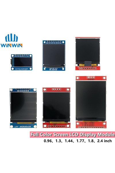 Choice TFT Display 0.96/1.3/1.44/1.77/1.8/2.4/2.8 inch IPS 7P SPI HD 65K TFT Full Color LCD Module ST773...