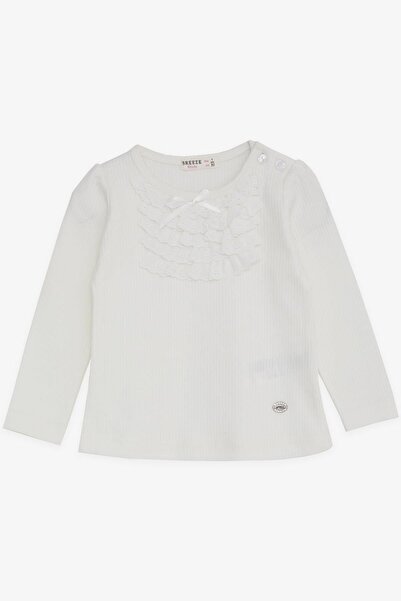 Breeze Baby Girl Blouse Laced Bow 6 Months-2 Years, Ecru