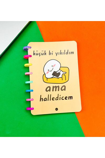 Gift Moda Caiet cu spirală inimă de nouă generație cu design mic Bi Yıkıldım
