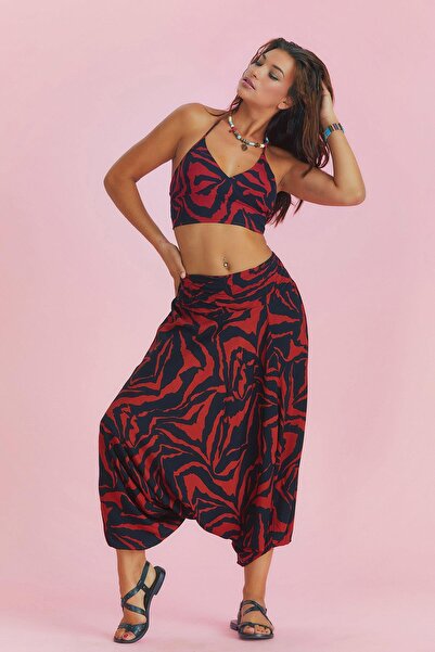 Los banditos Drape Detail Elastic Waist Shalwar Trousers