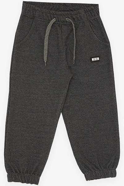 Breeze Girls & Boys Boy with Lower Pocket, Embroidered Lacing Accessories 2-6 Years, Smoked Melange