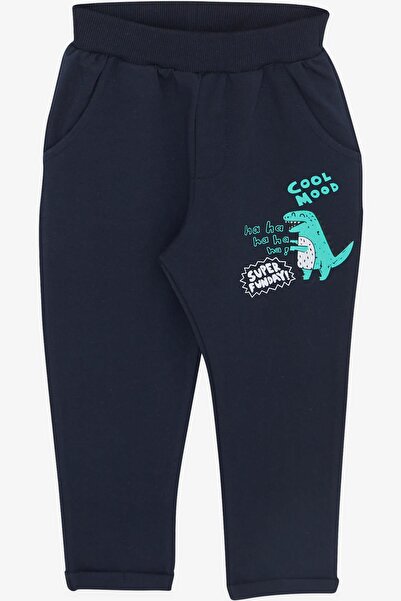 Breeze Baby Boy Tracksuit Set, Cheerful Animals Patterned, 9 Months-3 Years, Gray Melange