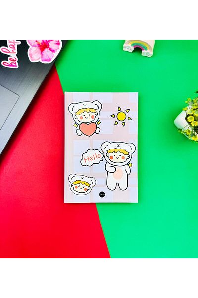 Gift Moda Kawaii Girl - Caiet elastic proiectat