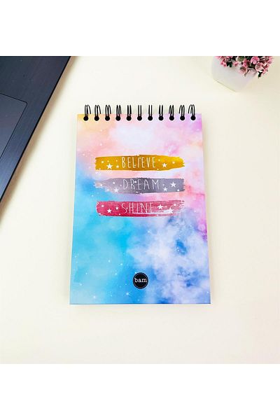 Gift Moda 21x14cm Top Spiral Sketch Book - Sketchbook - Μαύρη σελίδα - 260 gr - 56 φύλλα