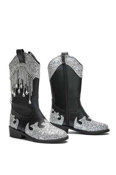 Baby DS Μαύρες μπότες Mabel Western