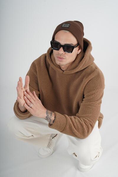 king brich Плюшен джоб с качулка и кенгуру