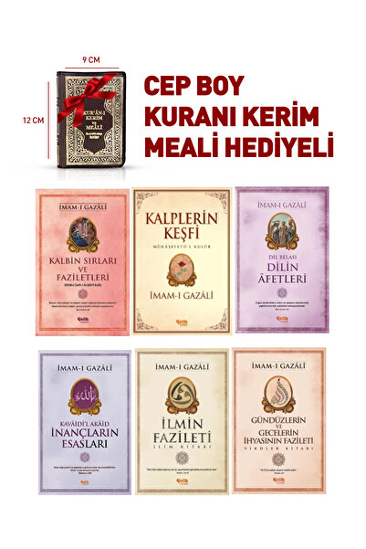 Çelik Yayınevi Hediyeli Imamı Gazali Seri Kalplerin Keşfi-dilin Afetler-ilmin...