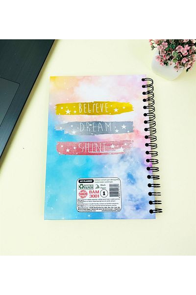 Gift Moda Caiet de schițe 23x16cm - Caiet de schițe - Pagina neagră - 120 gr - 64 coli