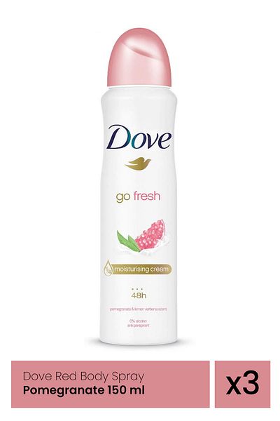 Dove DOVE ΑΠΟΔΟΤΙΚΟ 150ML ΓΥΝΑΙΚΕΣ GO FRESH RODIE x 3 τεμάχια