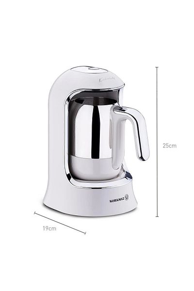 KORKMAZ Deluxe Vanilla Coffee Machine - Automatic, Kahvekolik A860-12