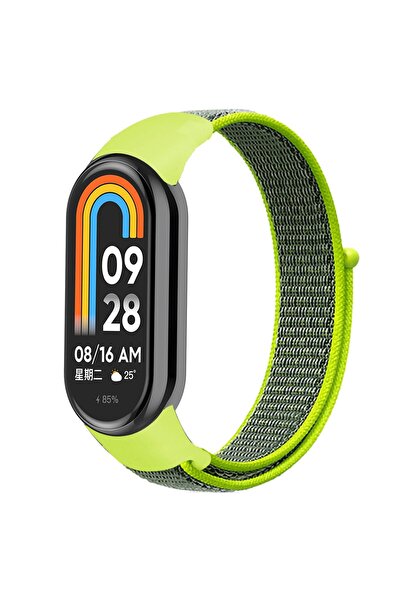 Alstrap Xiaomi Mi Band 8/Mi Band 9 Uyumlu Kumaş Hasır Kordon