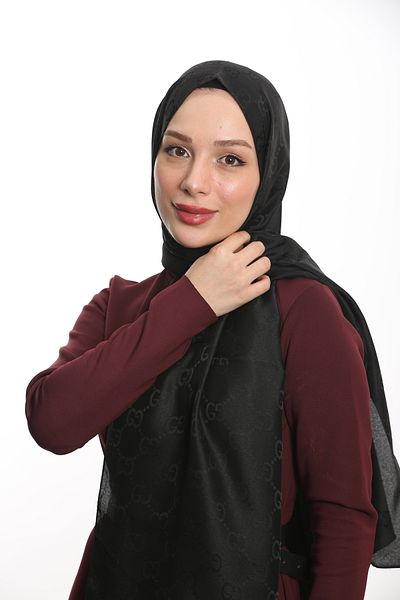AFRA scarf G Patterned Jacquard Shawl
