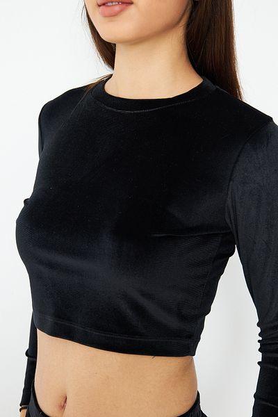 My Peak Velvet Bolero Top