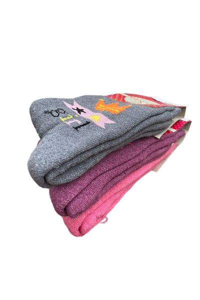 alpmodel Winter Thermal Thick Girls' Socks 3 Pieces 6 Pairs
