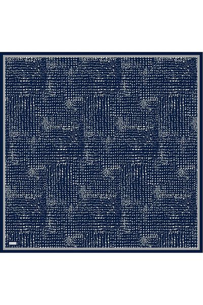 Belli Μεταξωτό κασκόλ Tivil 4029-56 Navy Blue Mixed Pattern