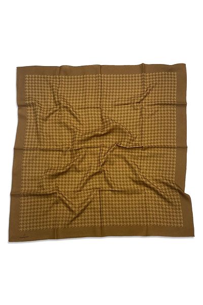 Emproyal Βαμβακερό κασκόλ Toprak Emproyal Siena με μοτίβο λούτσου