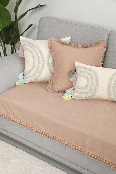 Aisha's Design 90X210 cm Pompom Seat Cover - Ko-33