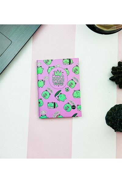 Gift Moda Μίνι σημειωματάριο Frog με σκληρό εξώφυλλο