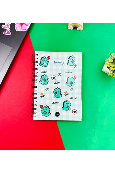 Gift Moda Dino Lovely Kawai - Caiet cu design spiralat