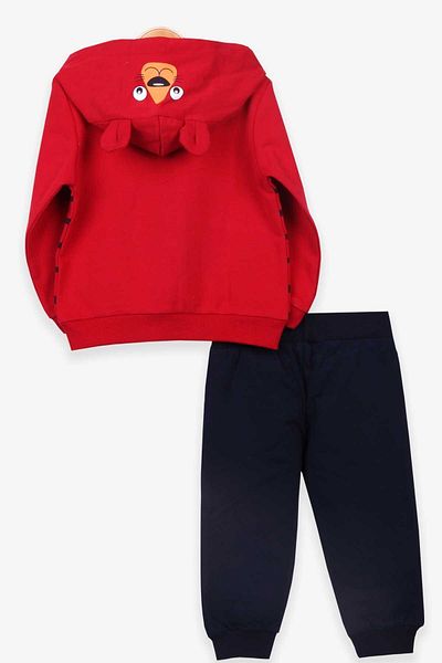 Breeze Boy's Tracksuit Set with Tiger Claws 1-4 Years, Red