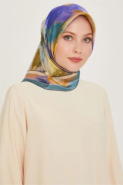 Armine Κασκόλ 100% Twill Silk με σχέδιο |   9240-52