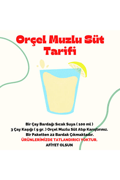 ORÇEL Portakal +Muzlu Süt +Karadut +Elma + Kivi +Limon +Kuşburnu Aromalı İçecek Tozu Oralet 7 Adet