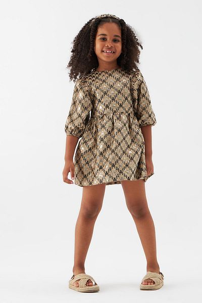 Tyess Bg Store Girl's Patterned Dress 22Fw0Tj4915