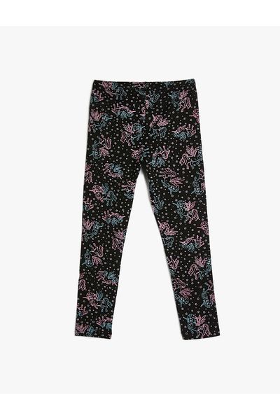 Koton Unicorn Leggings Cotton with Elastic Waist