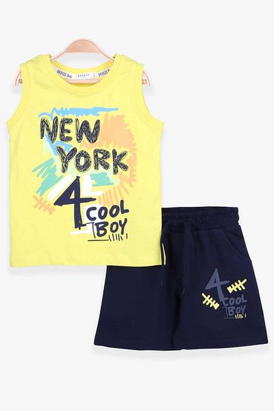 Breeze Boy's Shorts Set Printed 1-4 Years, Pistachio Green