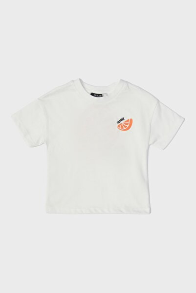 GB Baby بي جي ستور بيبي بوي تي شيرت أبيض