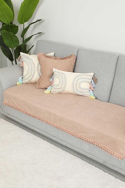 Aisha's Design 90X210 cm Pompom Seat Cover - Ko-33