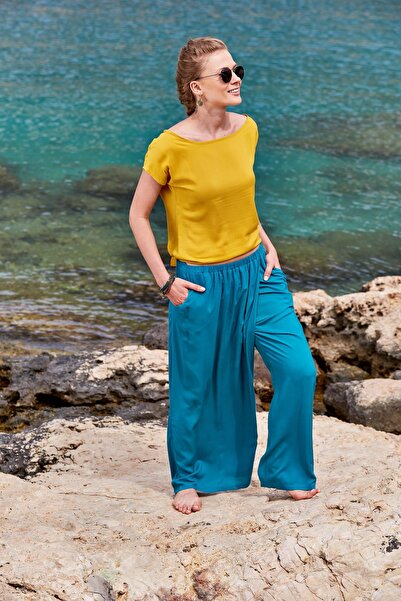 Los banditos Pantaloni largi cu buzunar cu elastic în talie la două piept