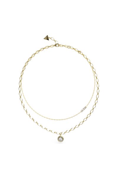 Guess Unique Solitaire Goldfarbene Kette Jubn03395jwygt-u