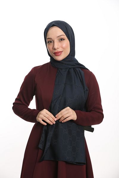 AFRA scarf G Vzorovaný žakárový šál