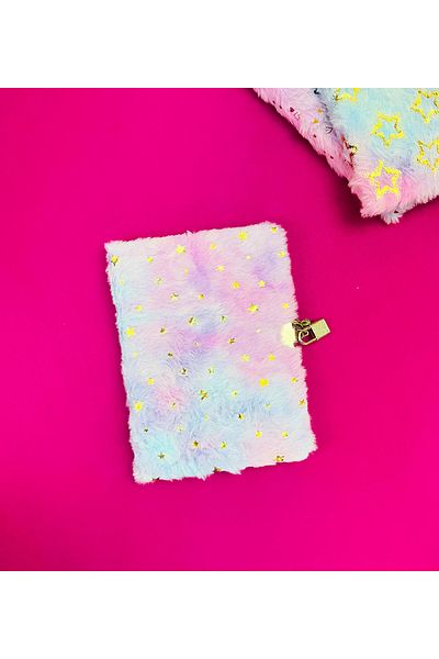 Gift Moda Plush Gilded Notebook
