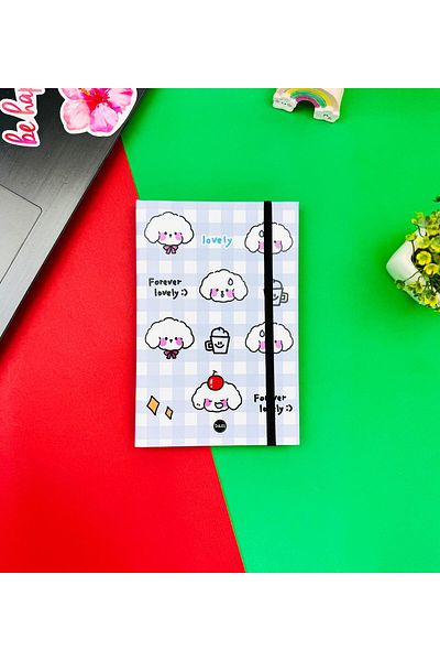 Gift Moda Ελαστικό σημειωματάριο Kawaii Cloud Design