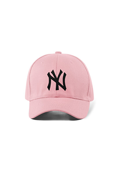QUATEX Ny New York Вишита шапка – Рожева 100% бавовна габардин, унісекс модель