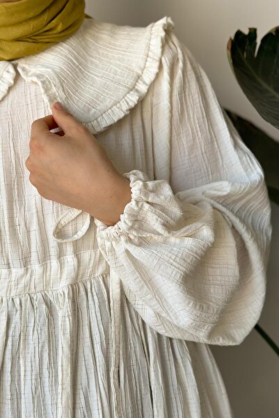 ANDE Gülbeşeker Elbise- Bej