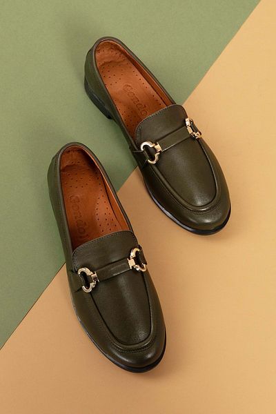 Gondol esl.1852 Mocasnic din piele naturală pentru femei cu cataramă