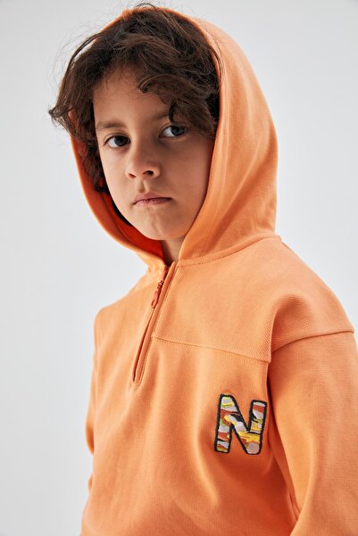 Nebbati Bg Store Boy's Orange Tracksuit Top 23Pssnb3407