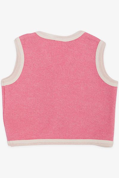 Breeze Baby Girl Vest Buttoned 0-9 Months, Pink