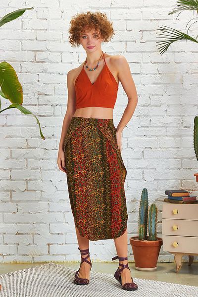 Los banditos Low Elastic Waist Skirt Trousers