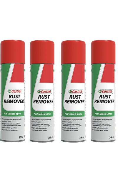 CASTROL Pas Sökücü Önleyici Sprey 300 Ml Rust Remover (4 ADET)