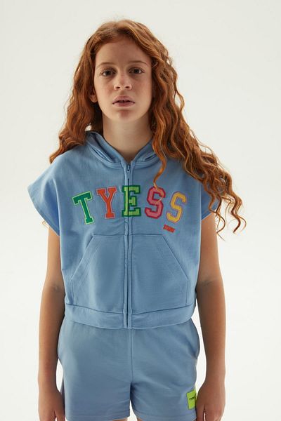 Tyess Bg Store Girl's Blue Vest