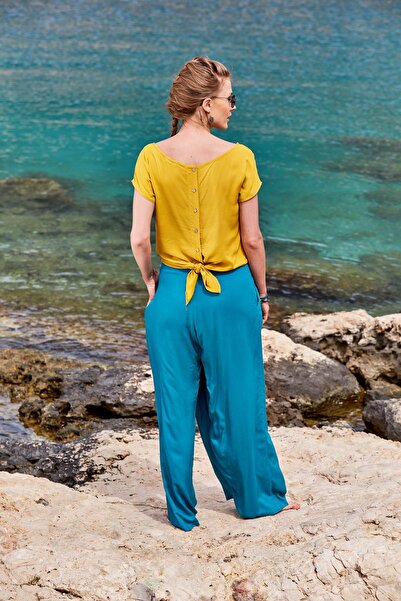 Los banditos Pantaloni largi cu buzunar cu elastic în talie la două piept