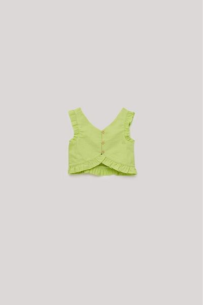 Tyess BG Store Girl's Green Blouse