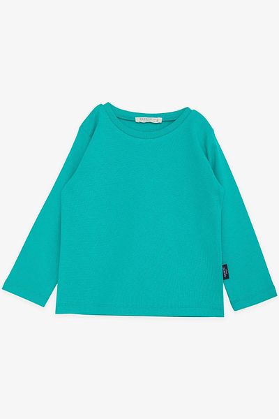 Breeze Green Long Sleeve Basic Children's T-Shirt 1-4 Years - Girls & Boys