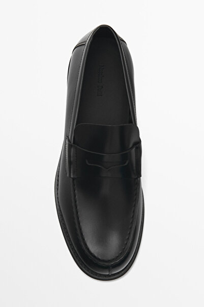 Massimo Dutti Deri bantlı makosen