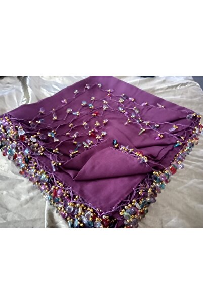 hoaryage El  Emeği Kristal Damla Taş Boncuklu Yazma ,Tülbent Yemeni, Fular ,4...